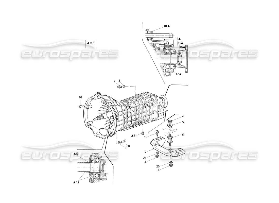 maserati qtp v8 evoluzione getrag manual transmission 6 speed part diagram