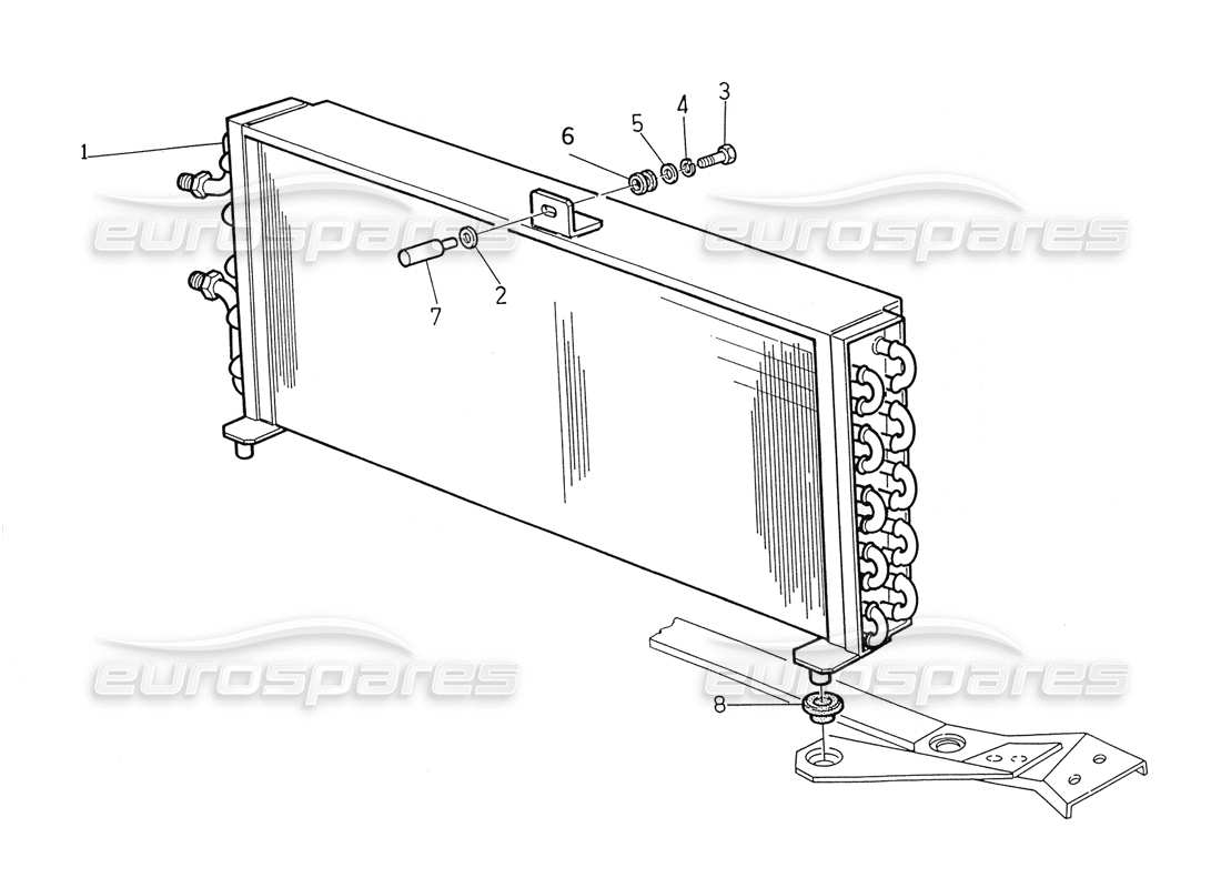 a part diagram from the maserati biturbo spider parts catalogue