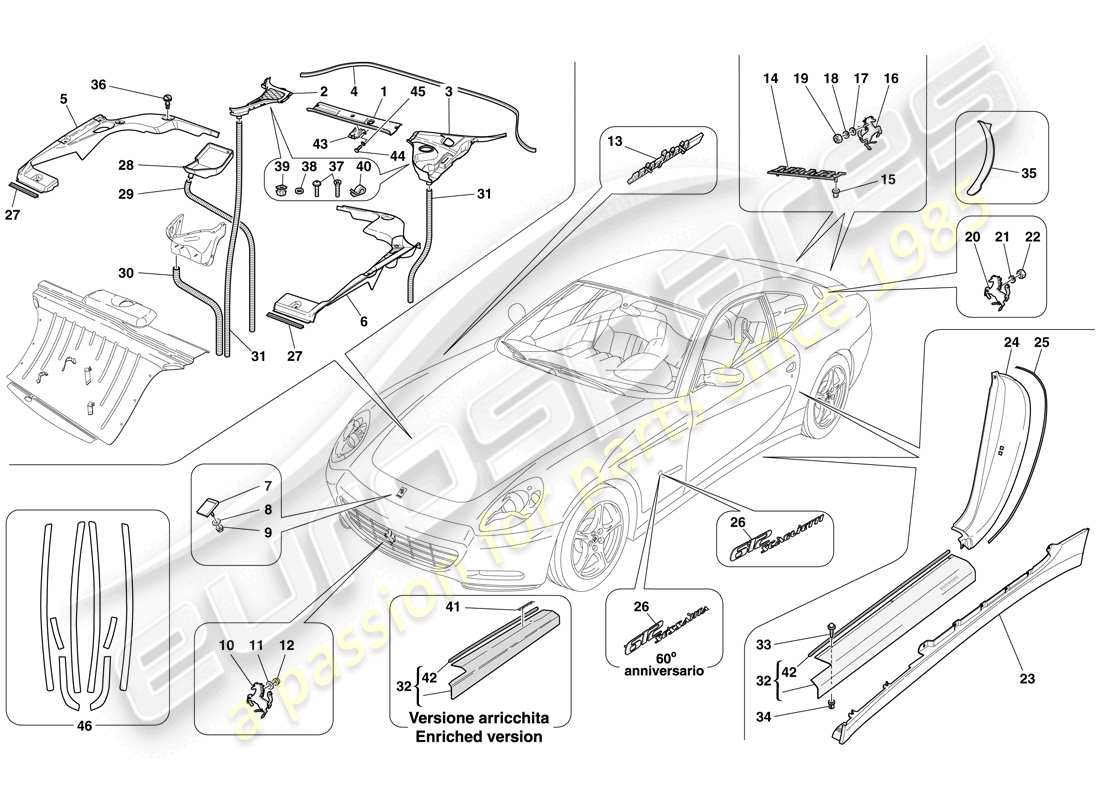 part diagram containing part number 68312200