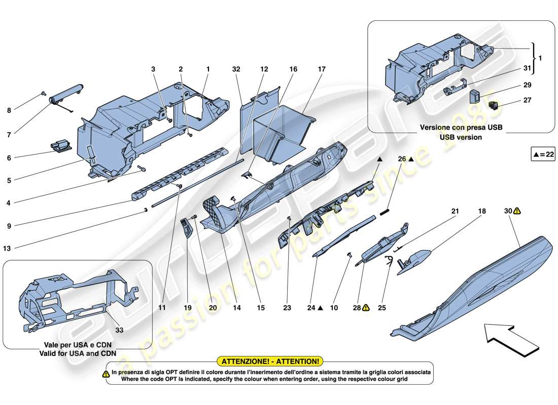 part diagram containing part number 86184500