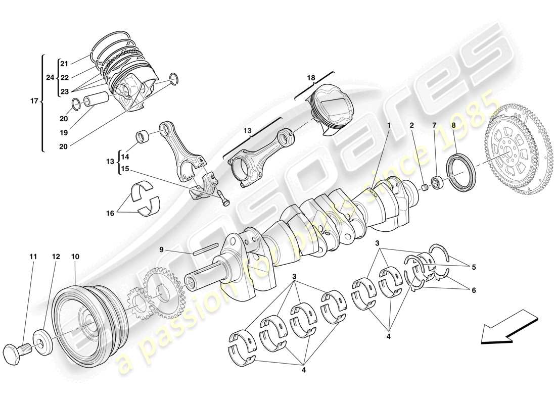 part diagram containing part number 190981