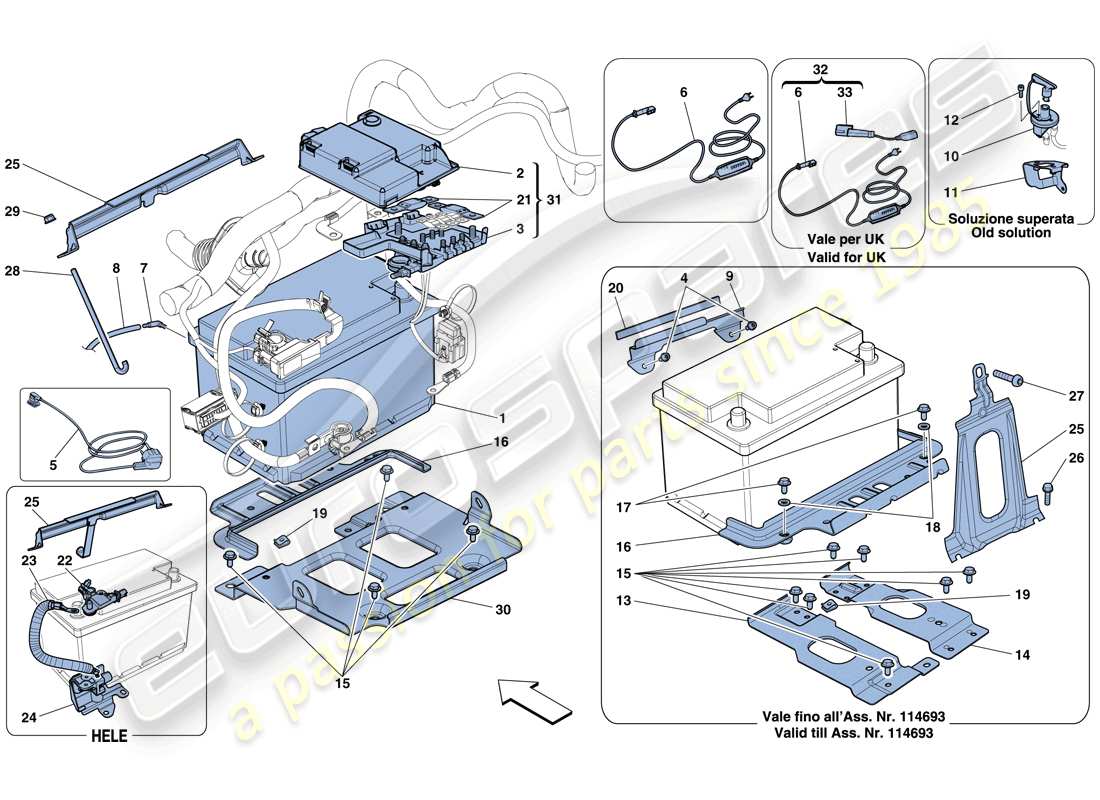 part diagram containing part number 85225200