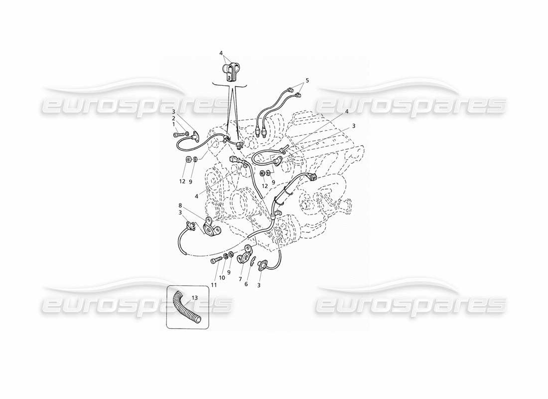 a part diagram from the maserati qtp v6 evoluzione parts catalogue