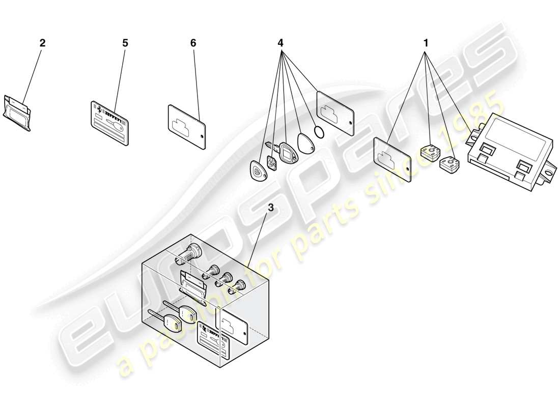 ferrari f430 spider (usa) immobiliser kit part diagram