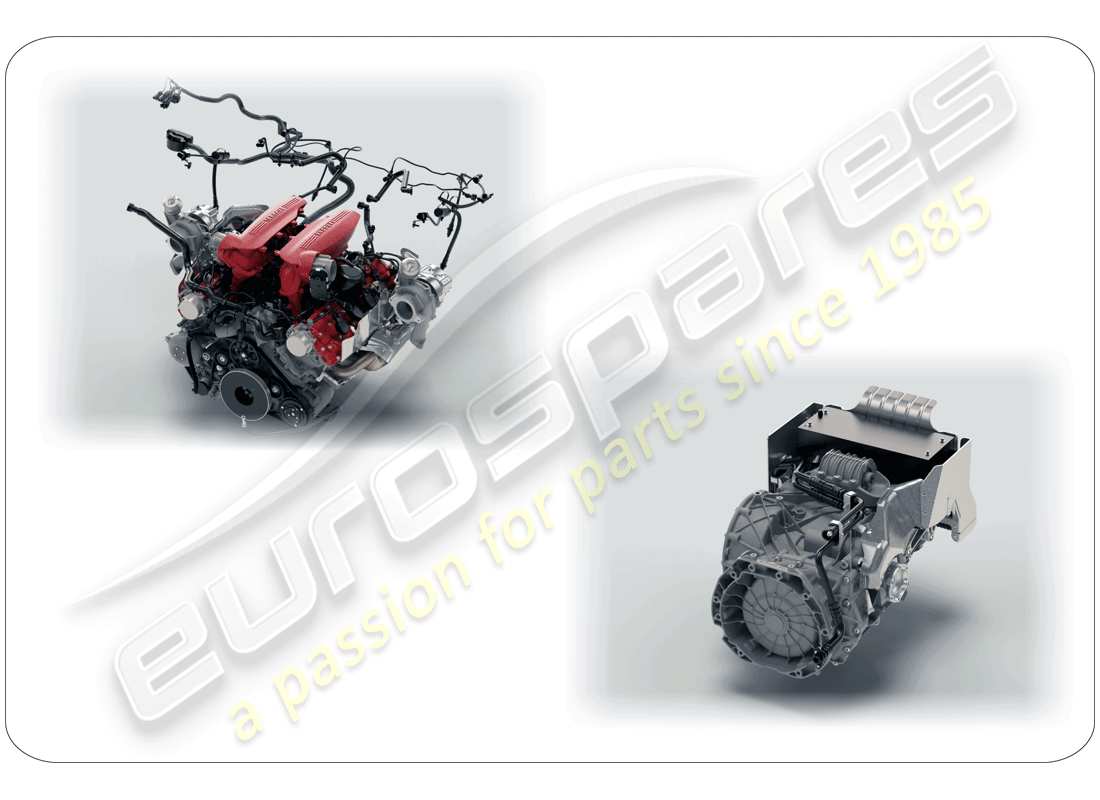 ferrari 488 gtb (rhd) spare assembly units part diagram