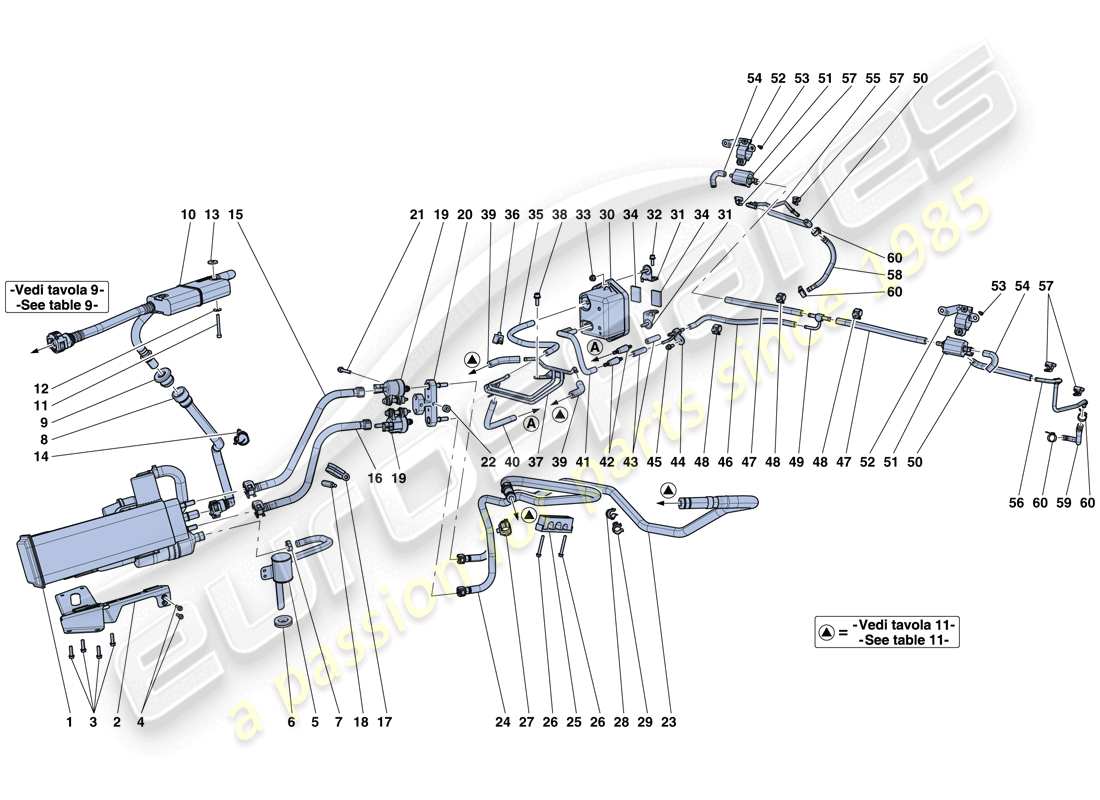 ferrari laferrari aperta (usa) evaporative emissions control system part diagram