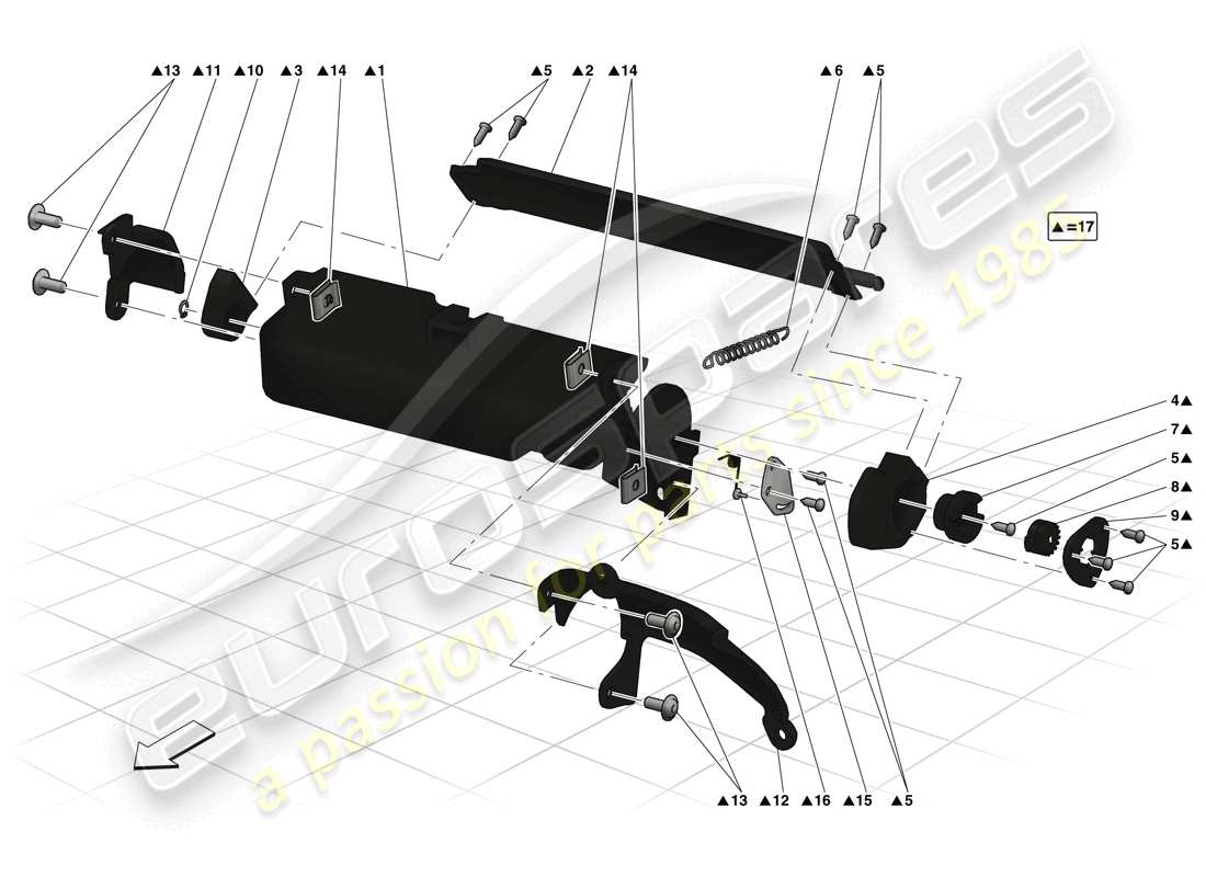 ferrari laferrari (europe) glove compartment part diagram