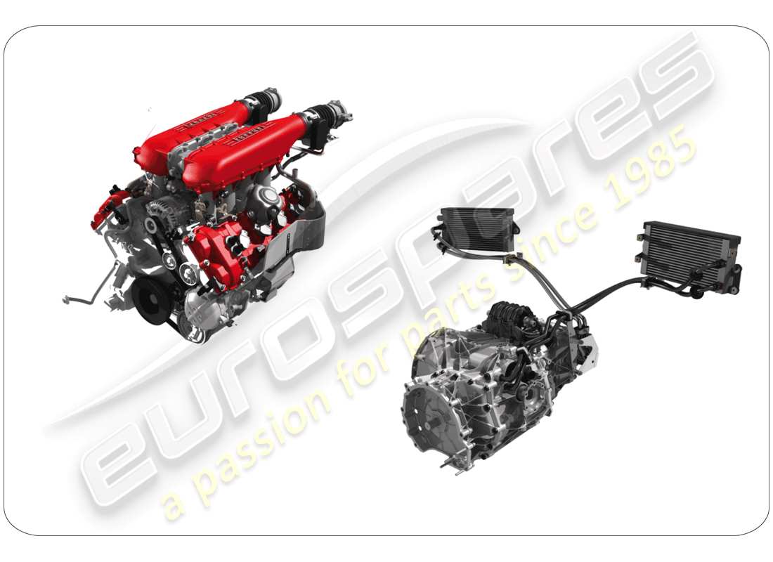 ferrari 458 italia (rhd) spare assembly units parts diagram