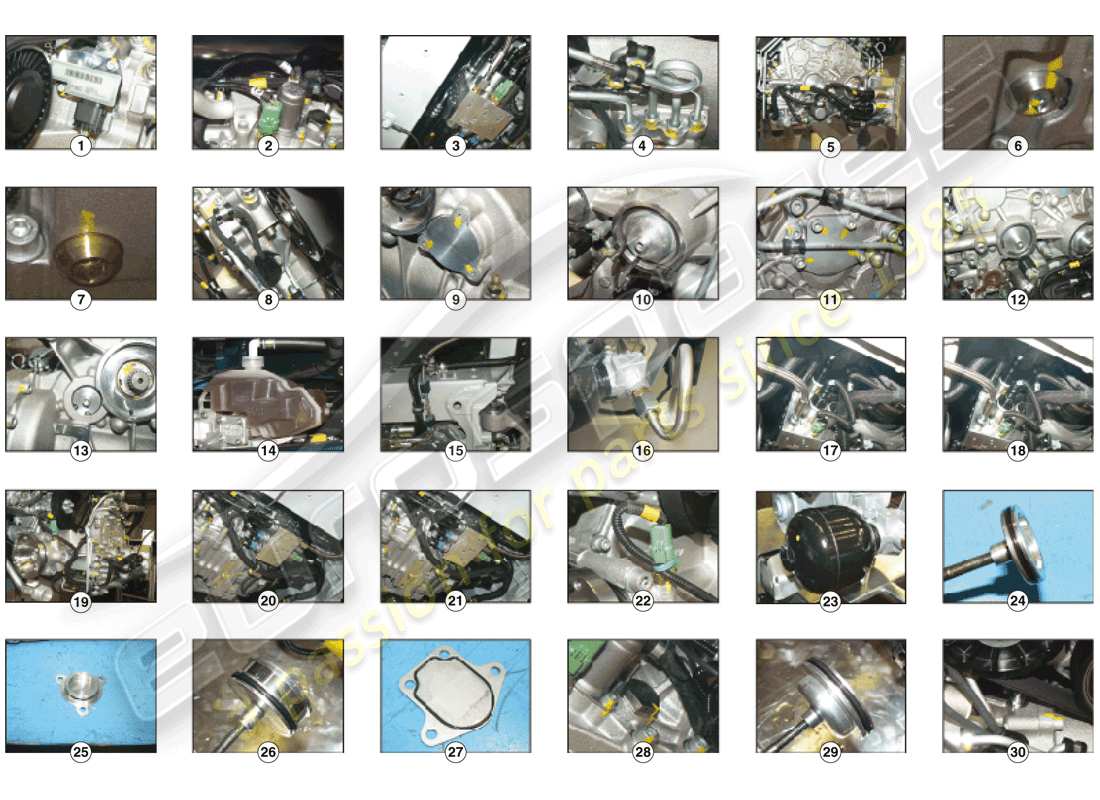 ferrari gtc4 lusso (rhd) ptu repair kit part diagram