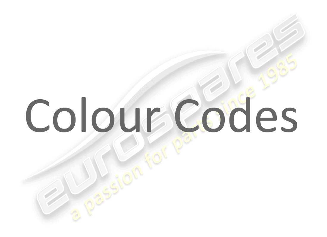 ferrari gtc4 lusso (europe) colour codes part diagram