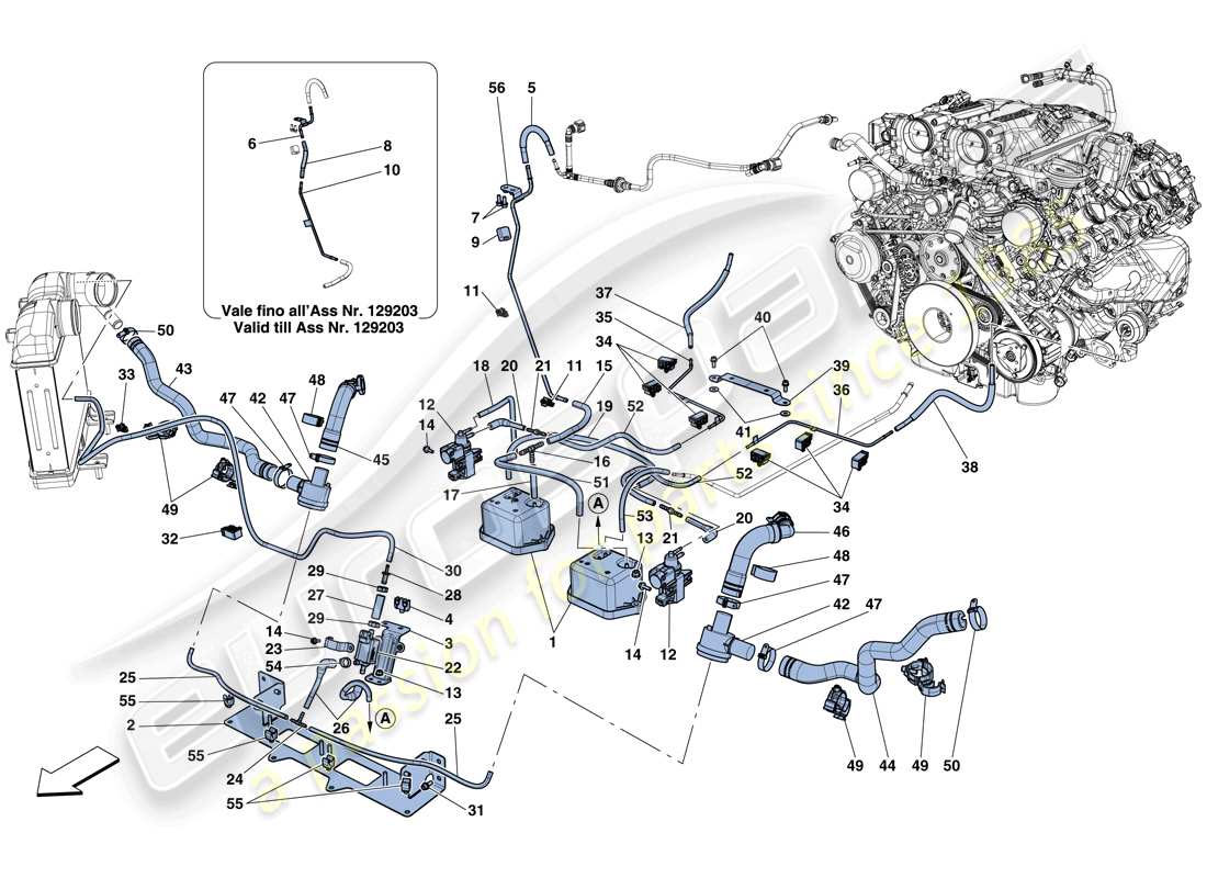 ferrari california t (europe) turbocharging system adjustments-solution found- part diagram