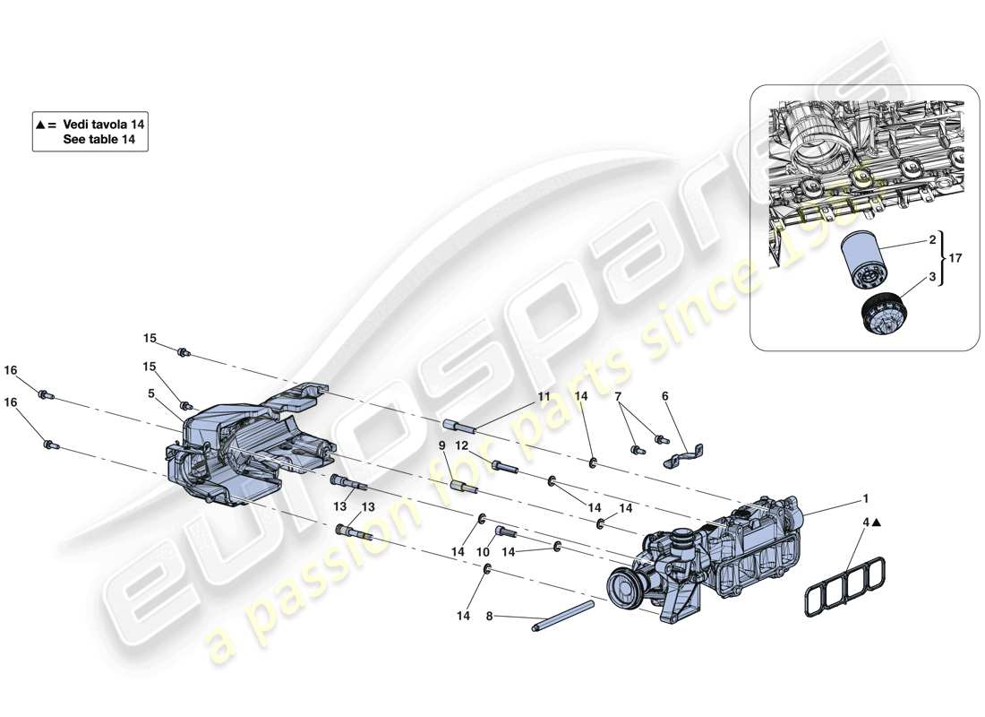 ferrari laferrari aperta (usa) oil pump part diagram