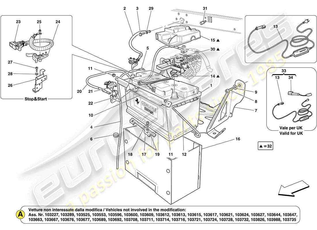 part diagram containing part number 260122