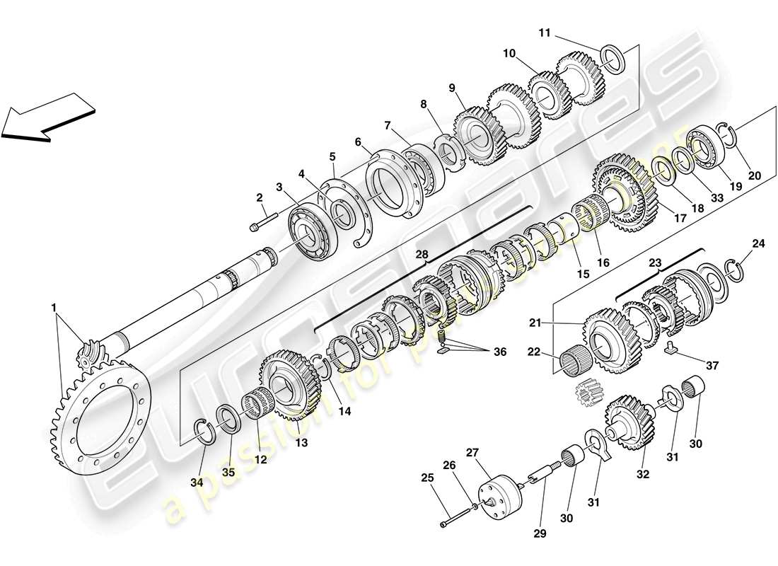 part diagram containing part number 218502