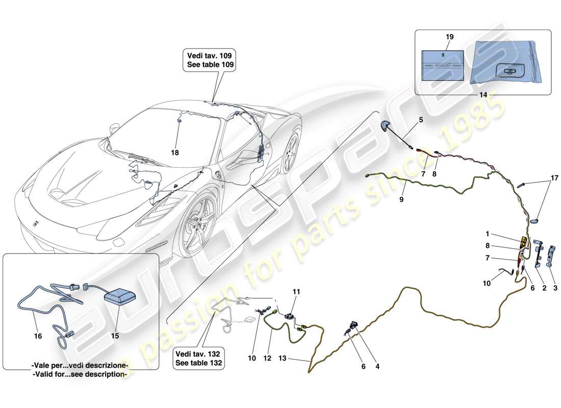 ferrari 458 speciale (rhd) telemetry part diagram