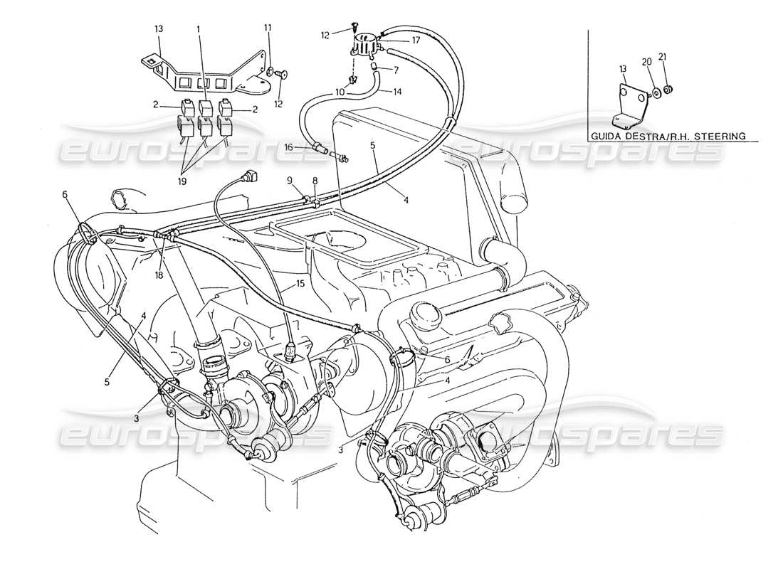 maserati karif 2.8 boost control system part diagram