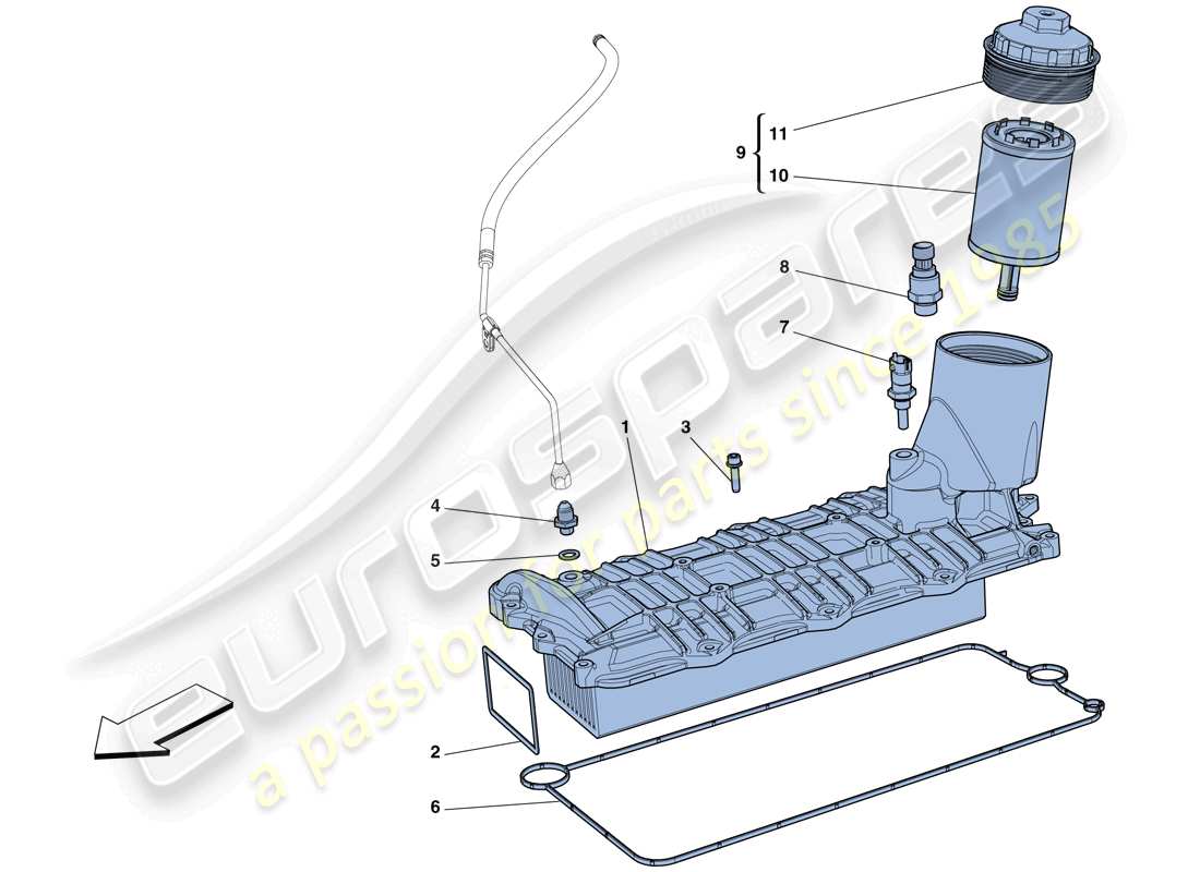 ferrari 458 italia (rhd) heat exchanger part diagram