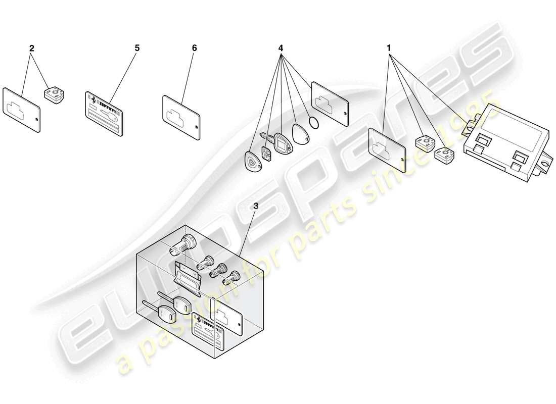 ferrari f430 scuderia (europe) immobiliser kit part diagram