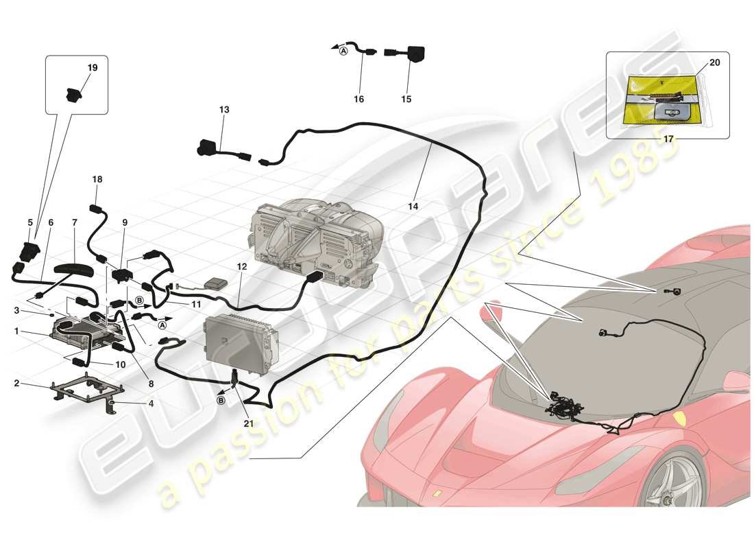 ferrari laferrari (europe) telemetry - data acquisition part diagram