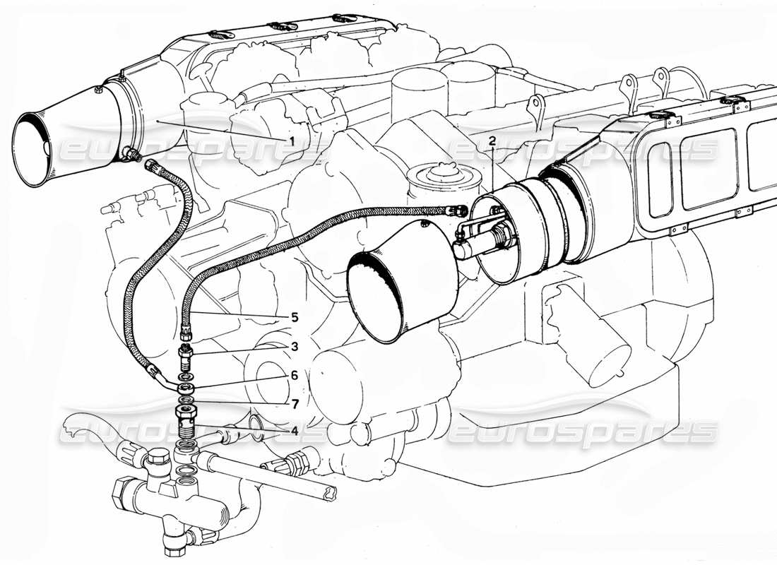 ferrari 365 gtc4 (mechanical) air pressure valve- revision part diagram