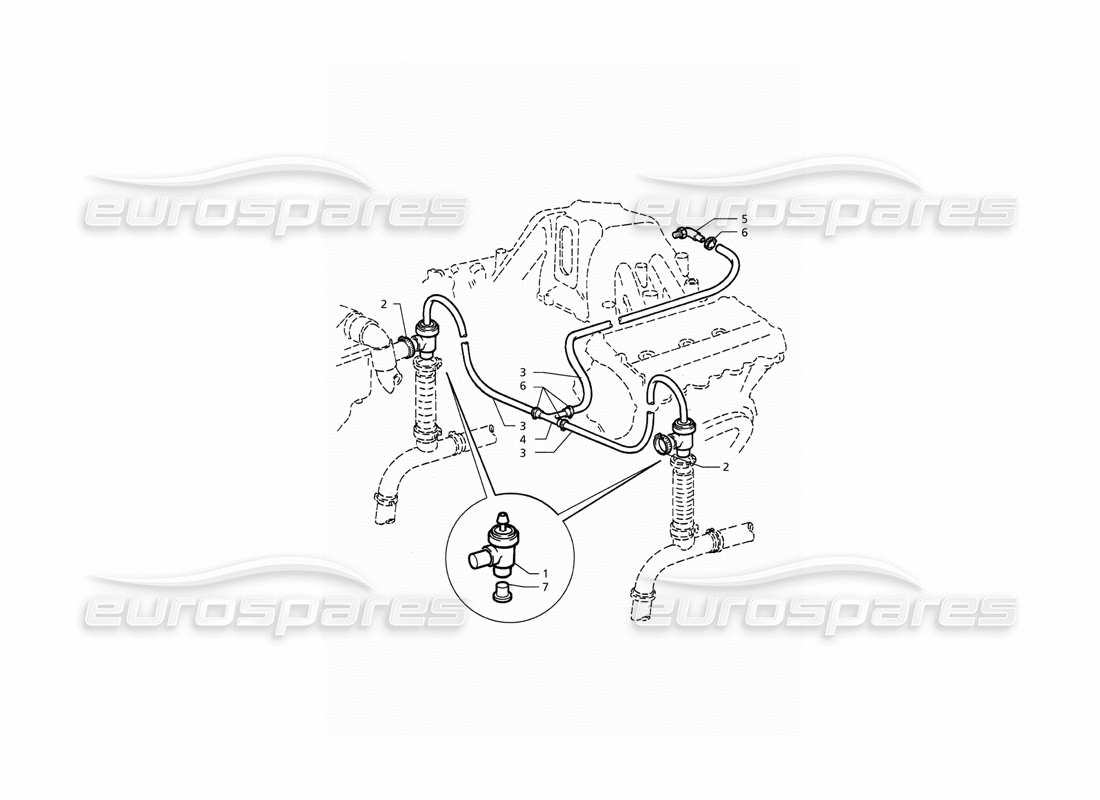 maserati qtp. 3.2 v8 (1999) pop off valve system part diagram