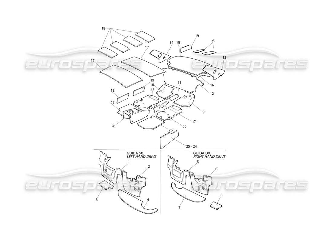 maserati qtp v8 evoluzione insulation part diagram