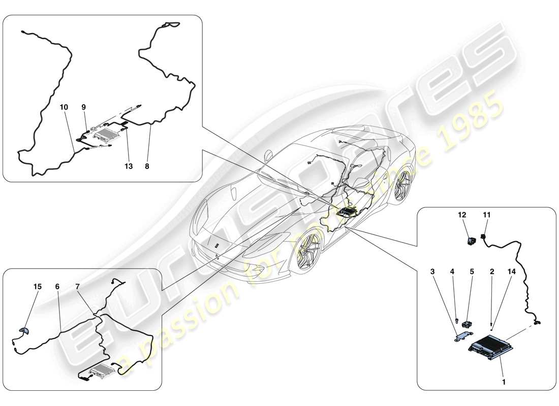 ferrari 812 superfast (europe) telemetry part diagram