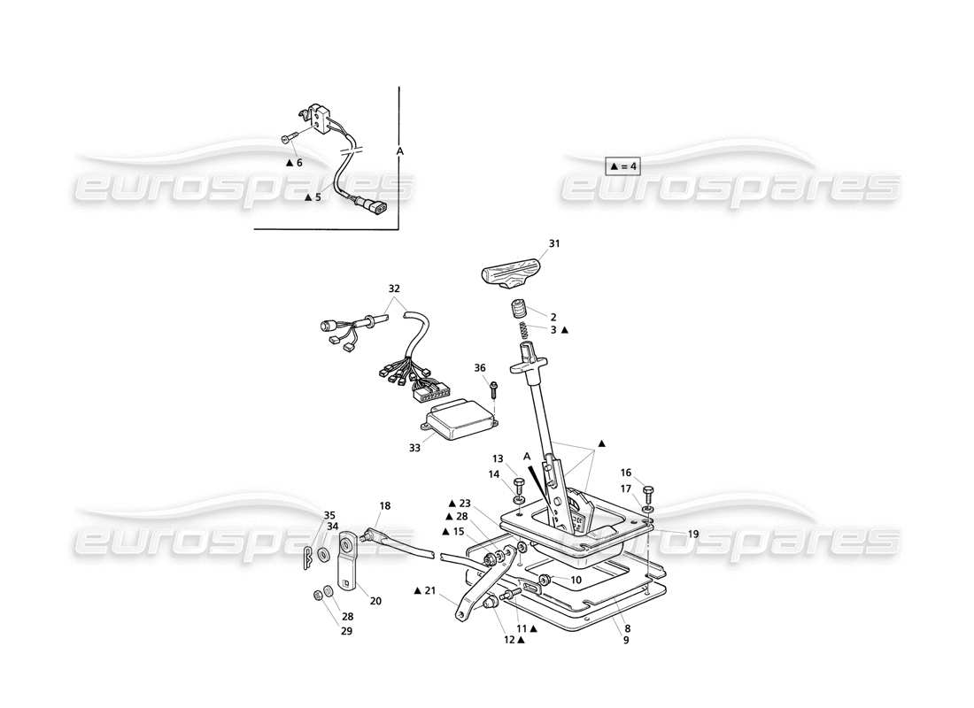 maserati qtp v8 evoluzione automatic transmission outside controls part diagram