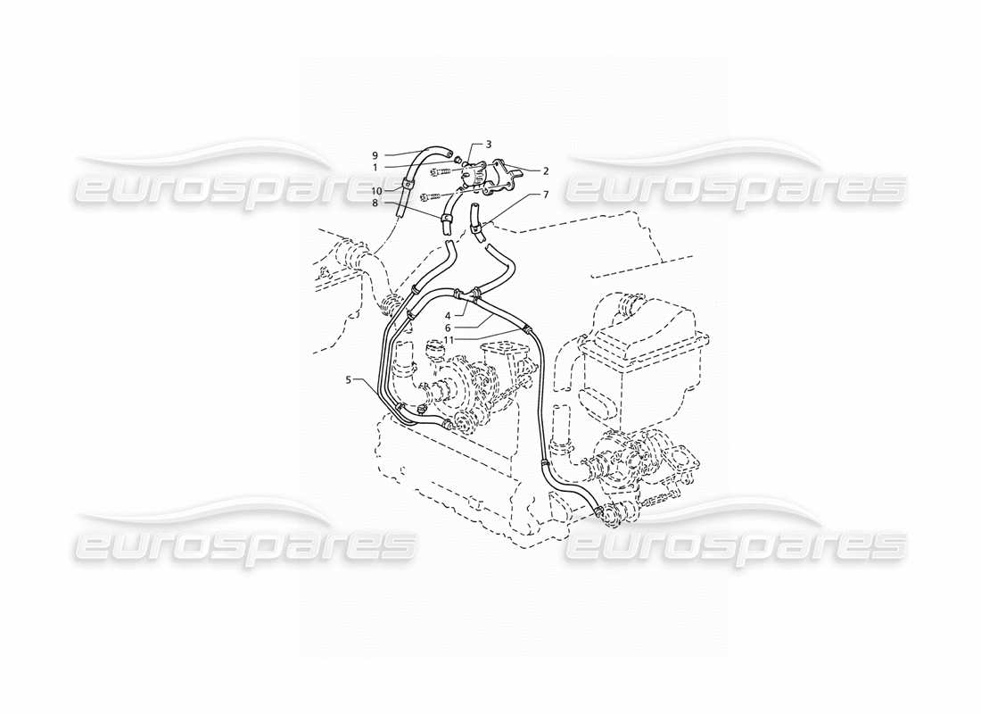 maserati qtp v6 (1996) boost control system parts diagram