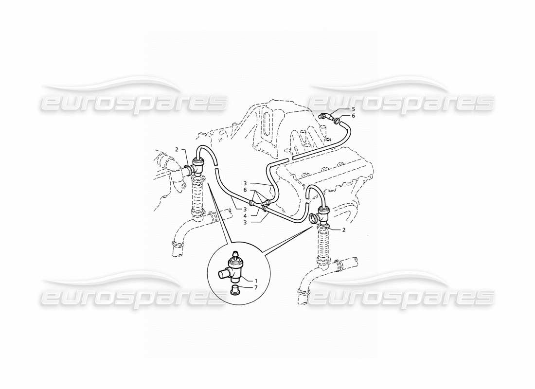 maserati ghibli 2.8 (abs) pop off valve system part diagram