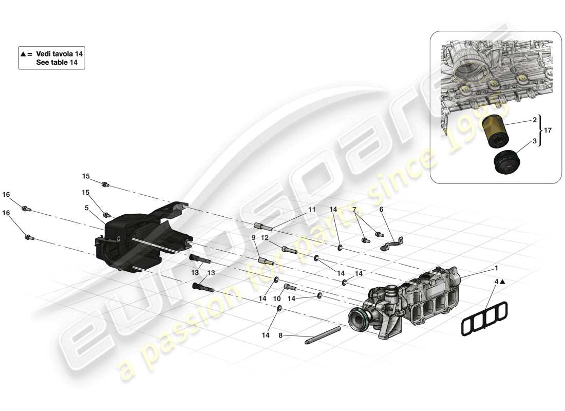 ferrari laferrari (europe) oil pump part diagram