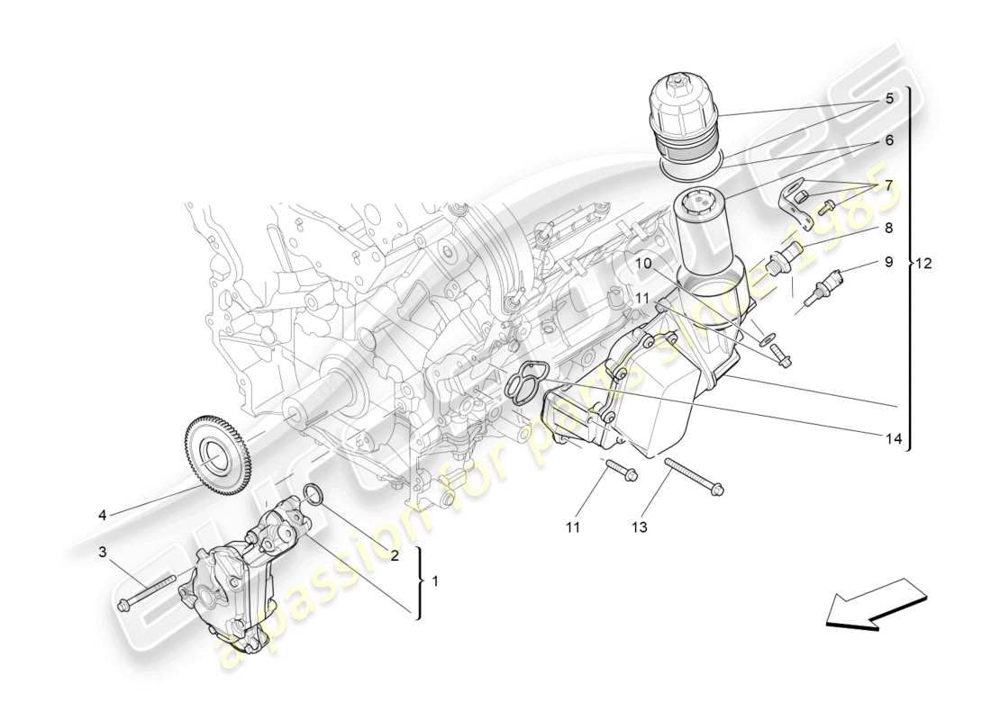 a part diagram from the maserati levante (2018) parts catalogue