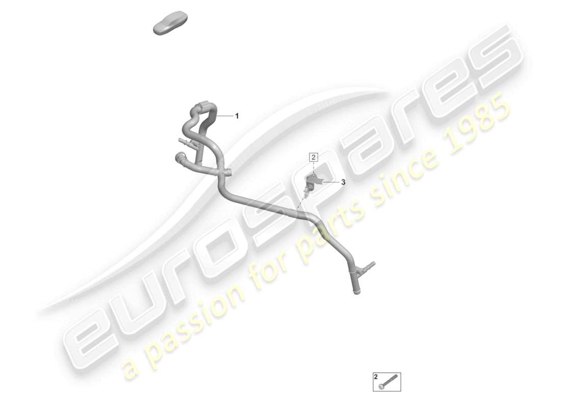 porsche 992 gt3/rs/st (2021 - 9j1) crankcase housing ventilation breather line part diagram