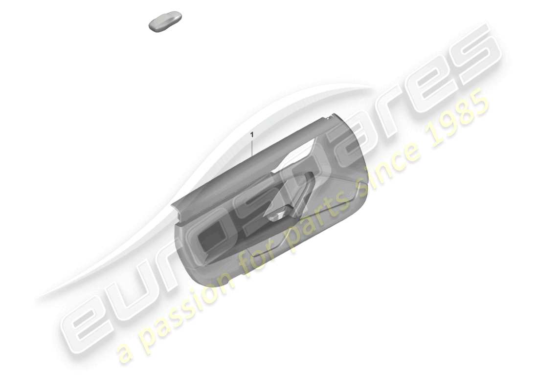 porsche 992 gt3/rs/st (2021 - 9j1) door panel for vehicles with leather trim armrest (dinamica) part diagram