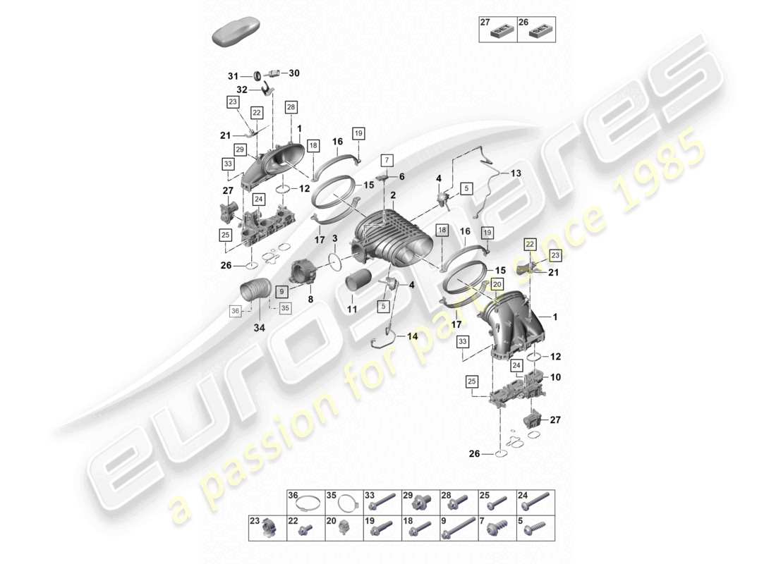 part diagram containing part number paf008128