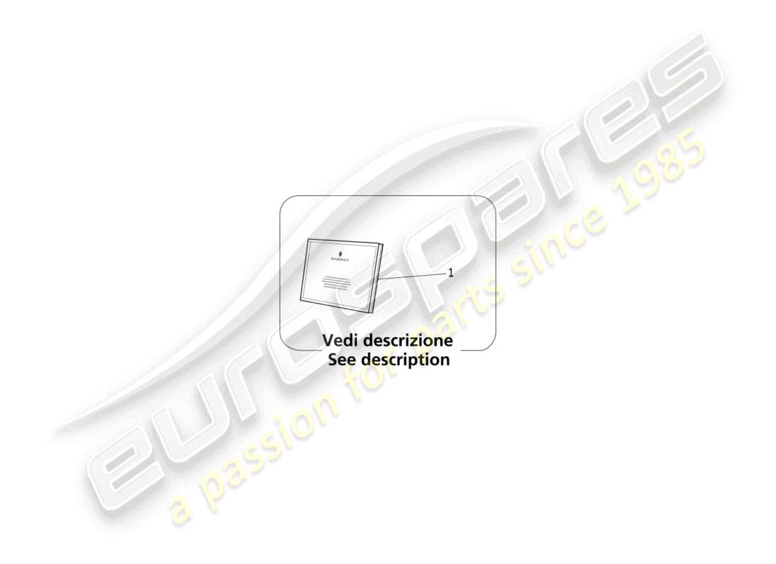 maserati mc20 (2023) on board documentation part diagram