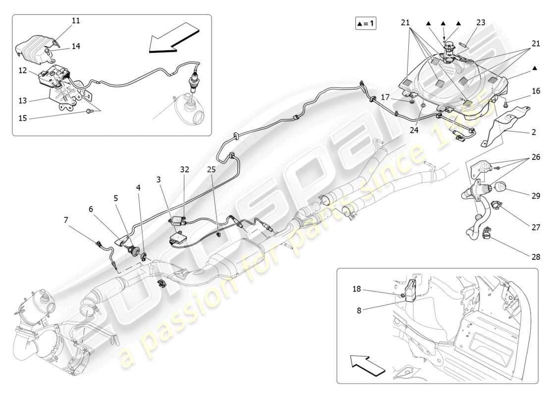 maserati levante (2020) adblue system part diagram