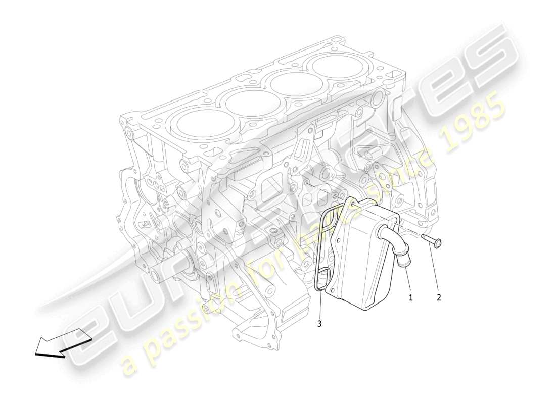 maserati ghibli fragment (2022) heat exchanger part diagram