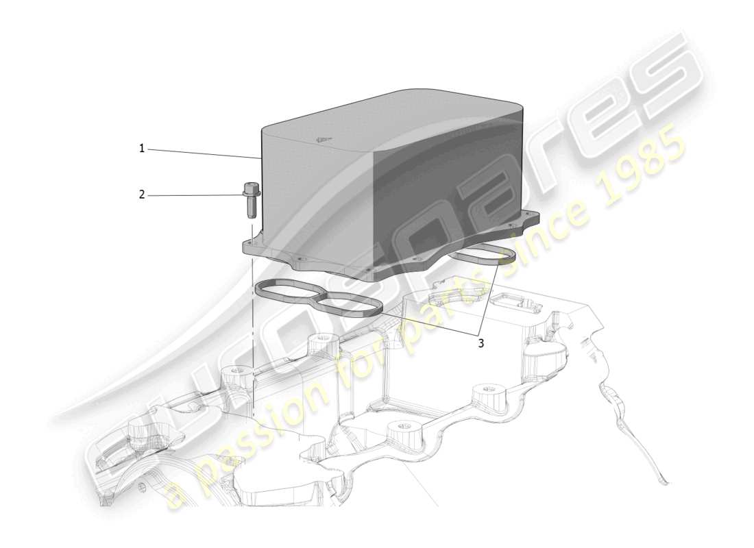 maserati mc20 cielo (2023) heat exchanger part diagram