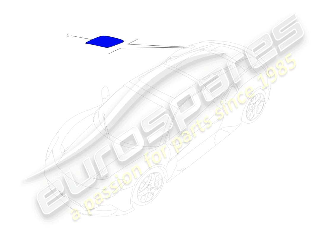 maserati mc20 cielo (2023) fuel tank door and controls part diagram