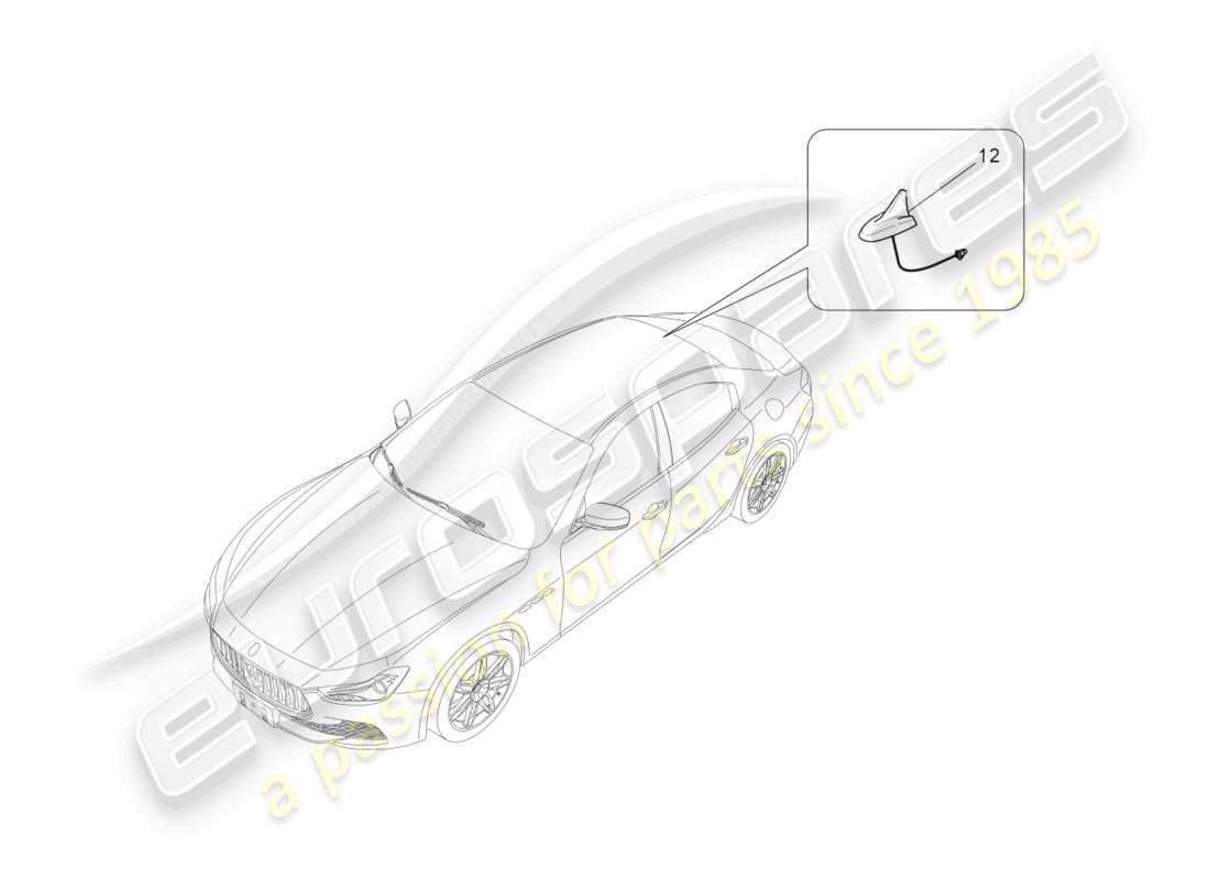 maserati ghibli (2017) reception and connection system part diagram