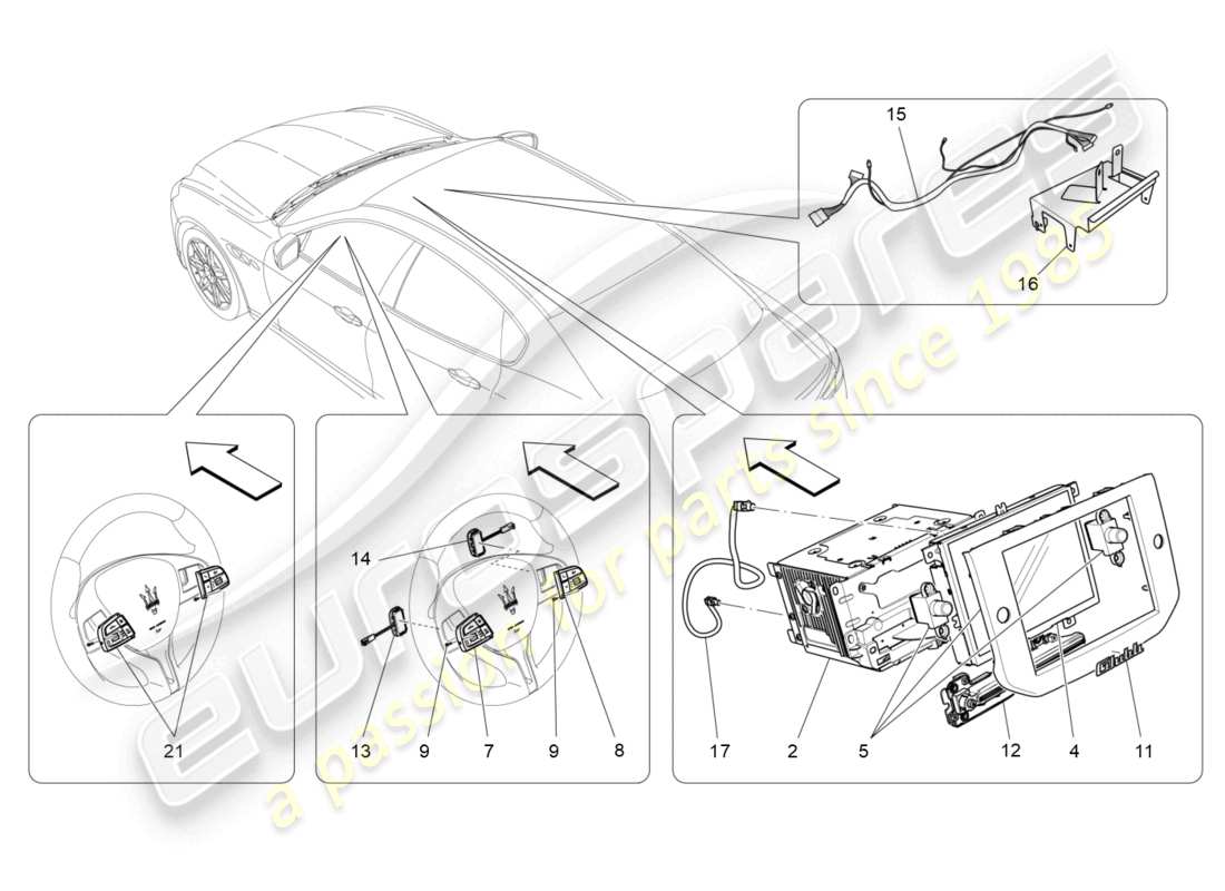 maserati ghibli (2016) it system part diagram