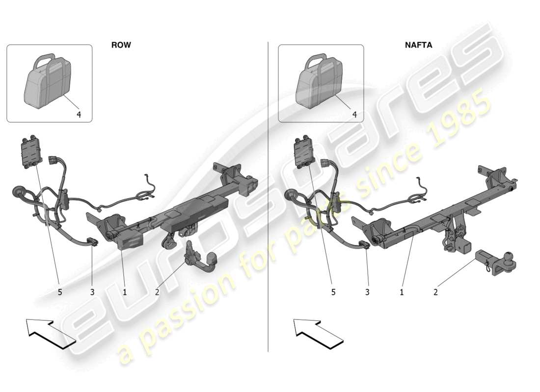 maserati grecale trofeo (2023) standard provided part diagram