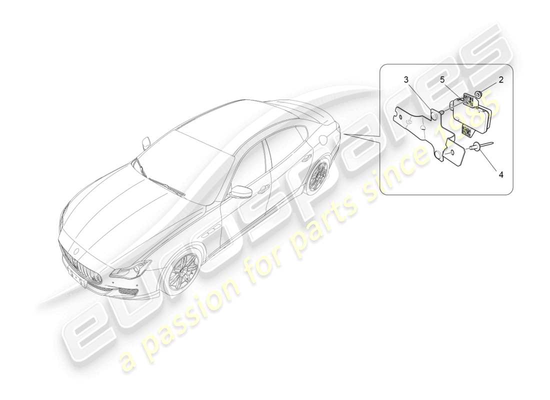 maserati quattroporte (2018) tyre pressure monitoring system part diagram