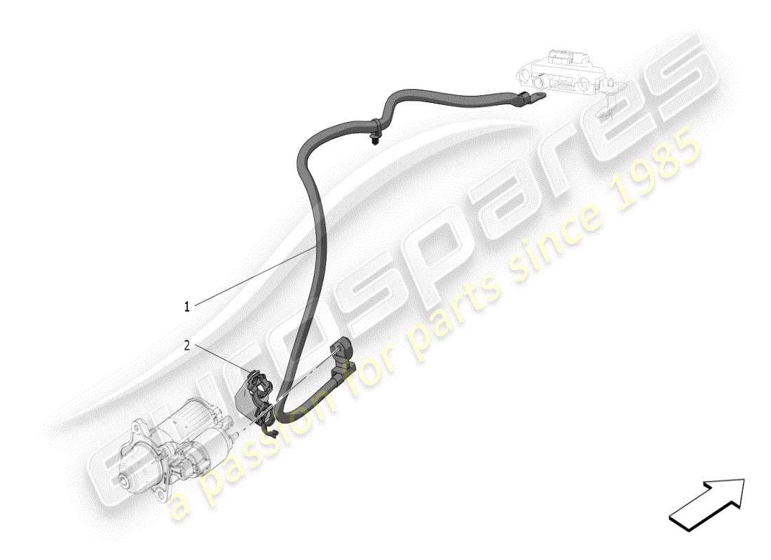 maserati grecale modena (2023) main wiring parts diagram