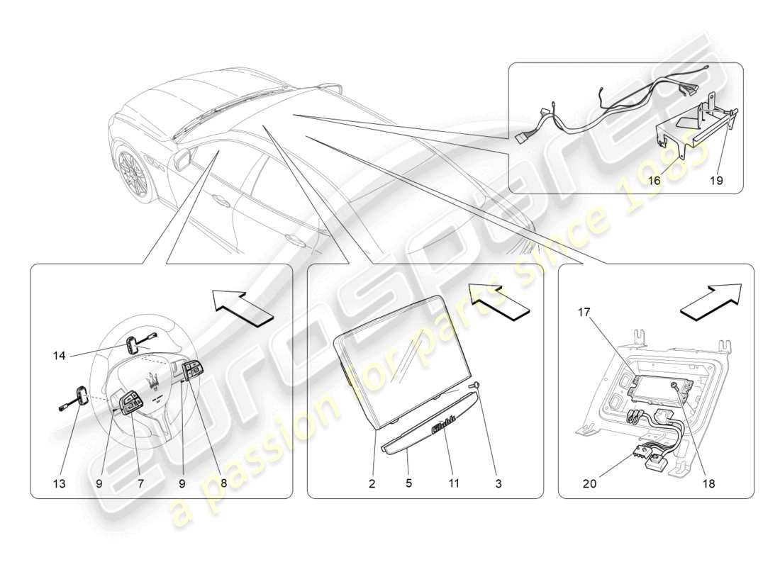 maserati ghibli (2017) it system part diagram