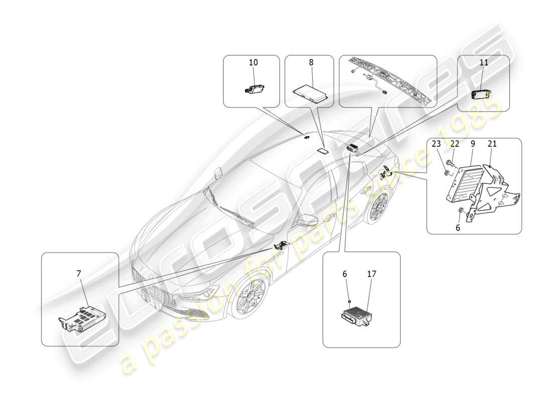 maserati ghibli (2016) it system part diagram