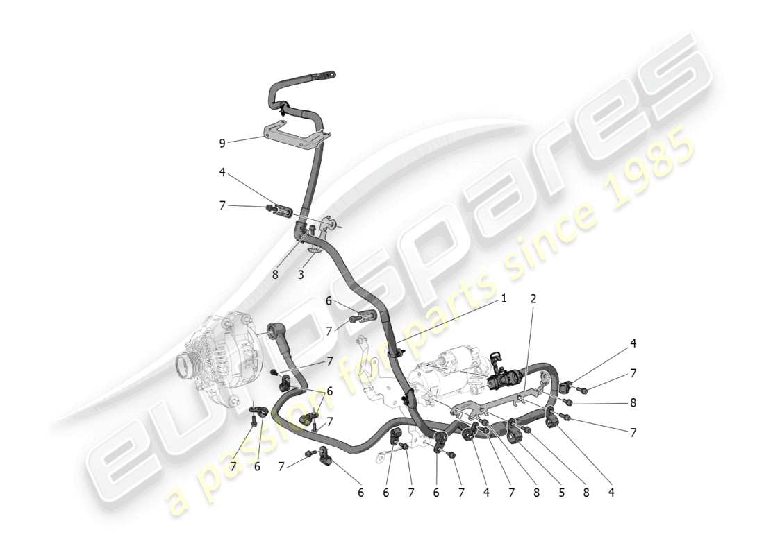 maserati mc20 cielo (2023) main wiring part diagram