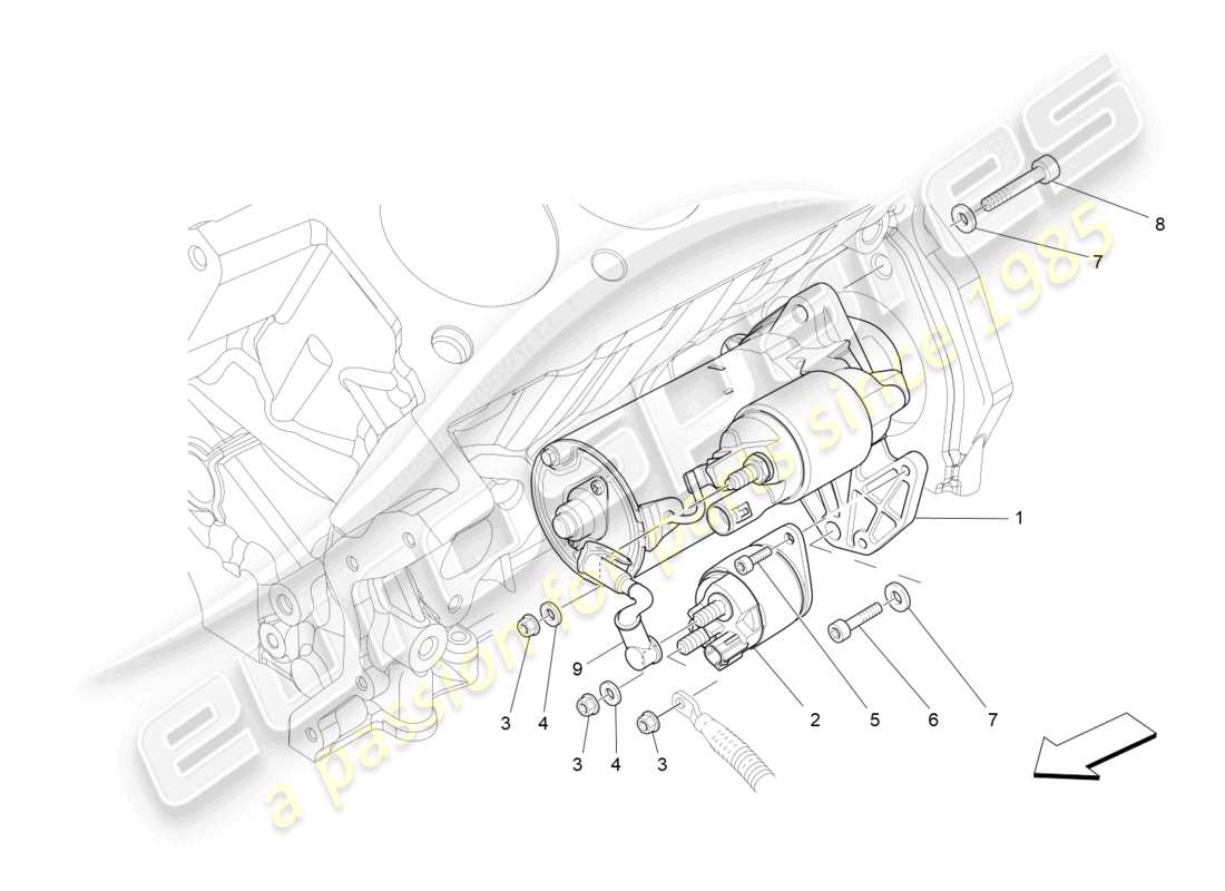 maserati ghibli (2016) electronic control: engine ignition part diagram