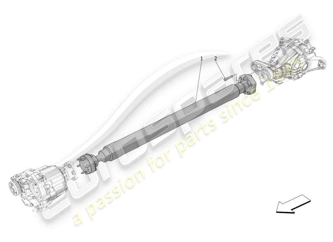 maserati grecale modena (2023) transmission shaft parts diagram